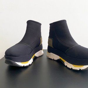 MARNI Neoprene Pull-On Platform Ankle Boots - 41 / US 10